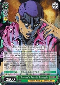 Resourceful Assassin, Formaggio - JoJo's Bizarre Adventure: Golden Wind - Weiss Schwarz card