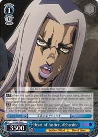 Heart of Justice, Abbacchio - JoJo's Bizarre Adventure: Golden Wind - Weiss Schwarz card