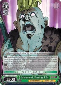 Mammoni, Pesci & F.M - JoJo's Bizarre Adventure: Golden Wind - Weiss Schwarz card