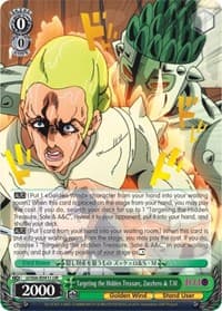 Targeting the Hidden Treasure, Zucchero & T.M (JJR) (Gold Stamp) - JoJo's Bizarre Adventure: Golden Wind - Weiss Schwarz card