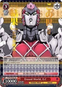 Erased World, E.C (JJR) (Gold Stamp) - JoJo's Bizarre Adventure: Golden Wind - Weiss Schwarz card
