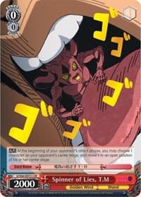 Spinner of Lies, T.M (JJR) (Gold Stamp) - JoJo's Bizarre Adventure: Golden Wind - Weiss Schwarz card
