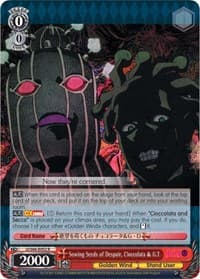 Sowing Seeds of Despair, Cioccolata & G.T - JoJo's Bizarre Adventure: Golden Wind - Weiss Schwarz card