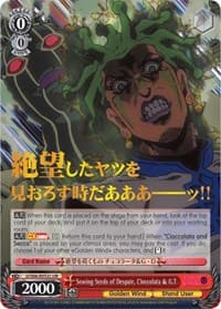 Sowing Seeds of Despair, Cioccolata & G.T (JJR) (Gold Stamp) - JoJo's Bizarre Adventure: Golden Wind - Weiss Schwarz card