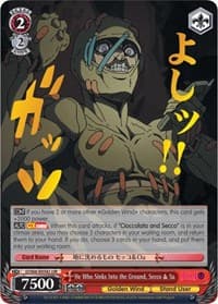 He Who Sinks Into the Ground, Secco & Sa (JJR) (Gold Stamp) - JoJo's Bizarre Adventure: Golden Wind - Weiss Schwarz card