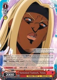 Harmonized Teamwork, Tiziano - JoJo's Bizarre Adventure: Golden Wind - Weiss Schwarz card