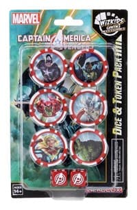 Captain America and the Avengers Dice & Token Pack - Captain America and the Avengers - Heroclix card