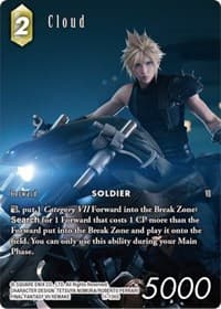 Cloud - 11-136S (Full Art) - Opus XI - Final Fantasy TCG card