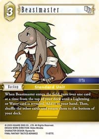 Beastmaster - Opus XI - Final Fantasy TCG card