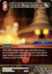 Black Mage Soldier - Opus XI - Final Fantasy TCG card