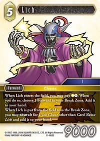 Lich - Opus XI - Final Fantasy TCG card