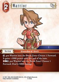 Warrior - Opus XI - Final Fantasy TCG card