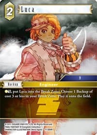 Luca - Opus XI - Final Fantasy TCG card