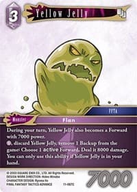 Yellow Jelly - Opus XI - Final Fantasy TCG card