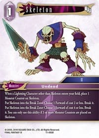 Skeleton - Opus XI - Final Fantasy TCG card