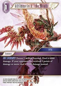 Adrammelech, the Wroth EX - Opus XI - Final Fantasy TCG card