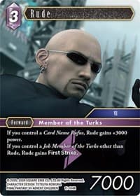 Rude - Opus XI - Final Fantasy TCG card