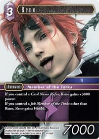 Reno - Opus XI - Final Fantasy TCG card