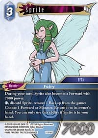 Sprite - Opus XI - Final Fantasy TCG card