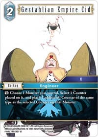 Gestahlian Empire Cid - Opus XI - Final Fantasy TCG card