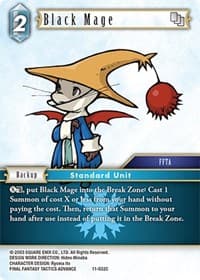 Black Mage - Opus XI - Final Fantasy TCG card