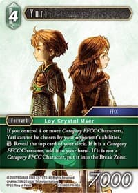 Yuri - Opus XI - Final Fantasy TCG card