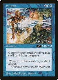 Dissipate (4th Place) (Arena League) - Oversize Cards - Magic: The Gathering card