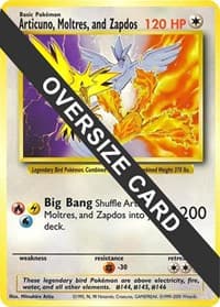 Articuno, Moltres, and Zapdos (Warner Bros. Promo) - Jumbo Cards - Pokemon card
