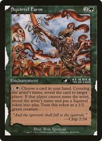 Squirrel Farm (4th Place) (Arena League) - Oversize Cards - Magic: The Gathering card