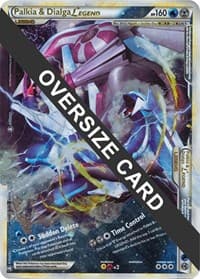 Palkia & Dialga Legends - 101/102 + 102/102 (Single Oversized Promo) - Jumbo Cards - Pokemon card