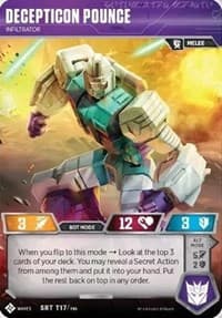 Decepticon Pounce - Infiltrator - Titan Masters Attack - Transformers TCG card
