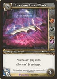 Eternium Runed Blade - CRP - WoW card