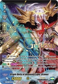 Origin Deity of Heavenly Light, Uranus (SSR) - V-EB13: The Astral Force - Cardfight Vanguard card