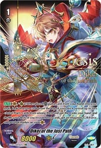 Dikei of the Just Path (SSR) - V-EB13: The Astral Force - Cardfight Vanguard card