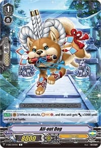 All-out Dog - V-EB13: The Astral Force - Cardfight Vanguard card