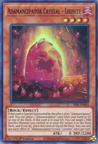 Adamancipator Crystal - Leonite - Secret Slayers - YuGiOh card