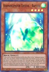 Adamancipator Crystal - Raptite - Secret Slayers - YuGiOh card