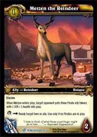 Metzen the Reindeer - Feast of Winter Veil - WoW card