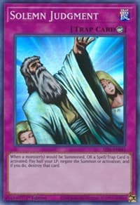 Solemn Judgment - Secret Slayers - YuGiOh card