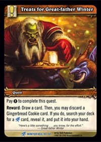 Treats for Great-father Winter - Feast of Winter Veil - WoW card