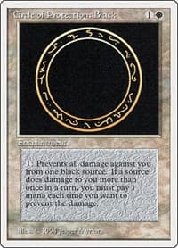 Circle of Protection: Black - Summer Magic - Magic: The Gathering card
