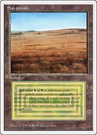 Savannah - Summer Magic - Magic: The Gathering card