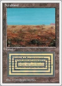 Scrubland - Summer Magic - Magic: The Gathering card