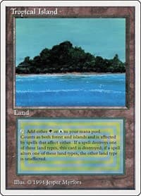 Tropical Island - Summer Magic - Magic: The Gathering card