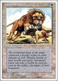 Savannah Lions - Summer Magic - Magic: The Gathering card