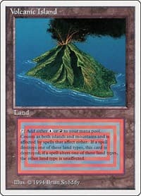 Volcanic Island - Summer Magic - Magic: The Gathering card