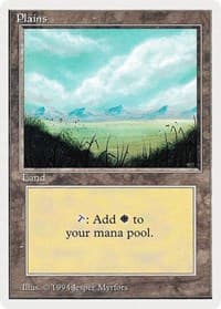 Plains (A) - Summer Magic - Magic: The Gathering card