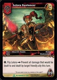Lelora Sunlancer - Servants of the Betrayer - WoW card