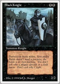 Black Knight - Summer Magic - Magic: The Gathering card
