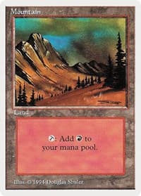 Mountain (C) - Summer Magic - Magic: The Gathering card